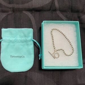 Tiffany & Co. Silver Beaded Bracelet 7”